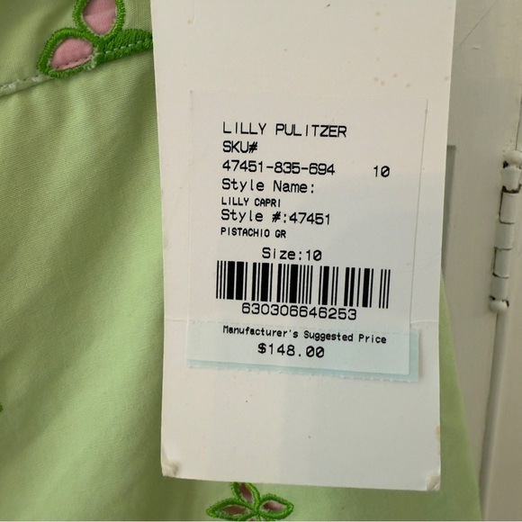 Rare Lily Pulitzer Pistachio 
Green Paris Sorbet Pants - Picture 4 of 10
